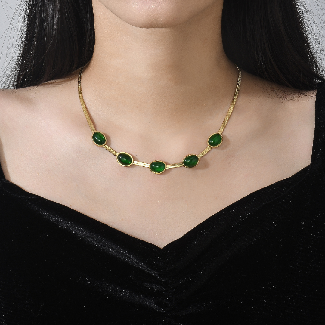 To My Daughter, I Am So Proud of You Emerald Jewelry Set