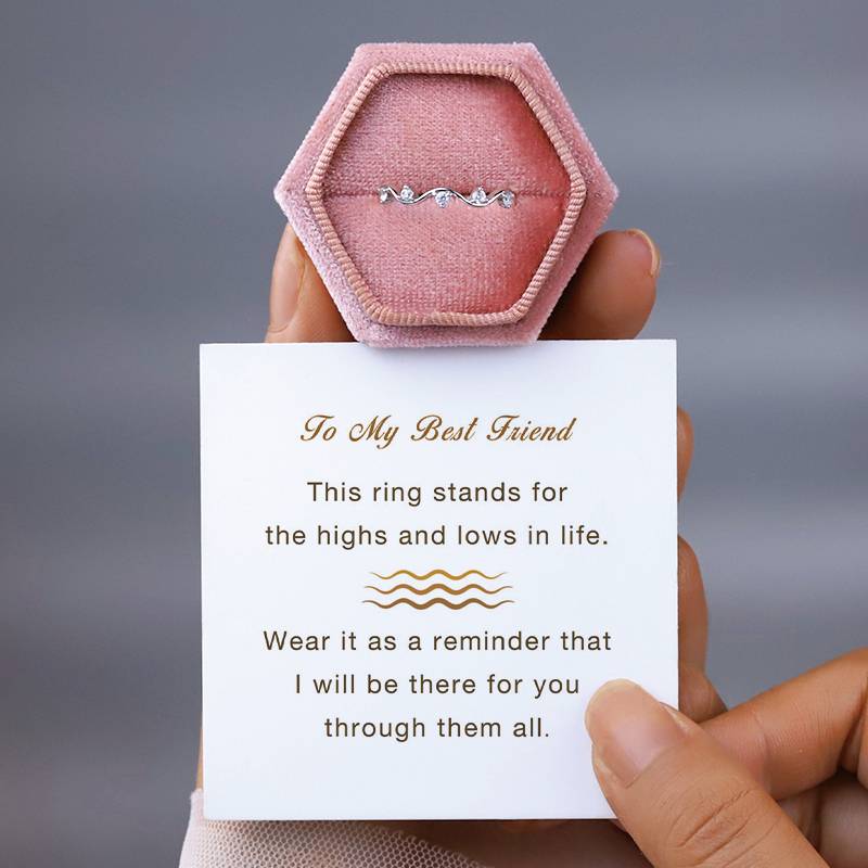 HIGHS AND LOWS WAVE RING