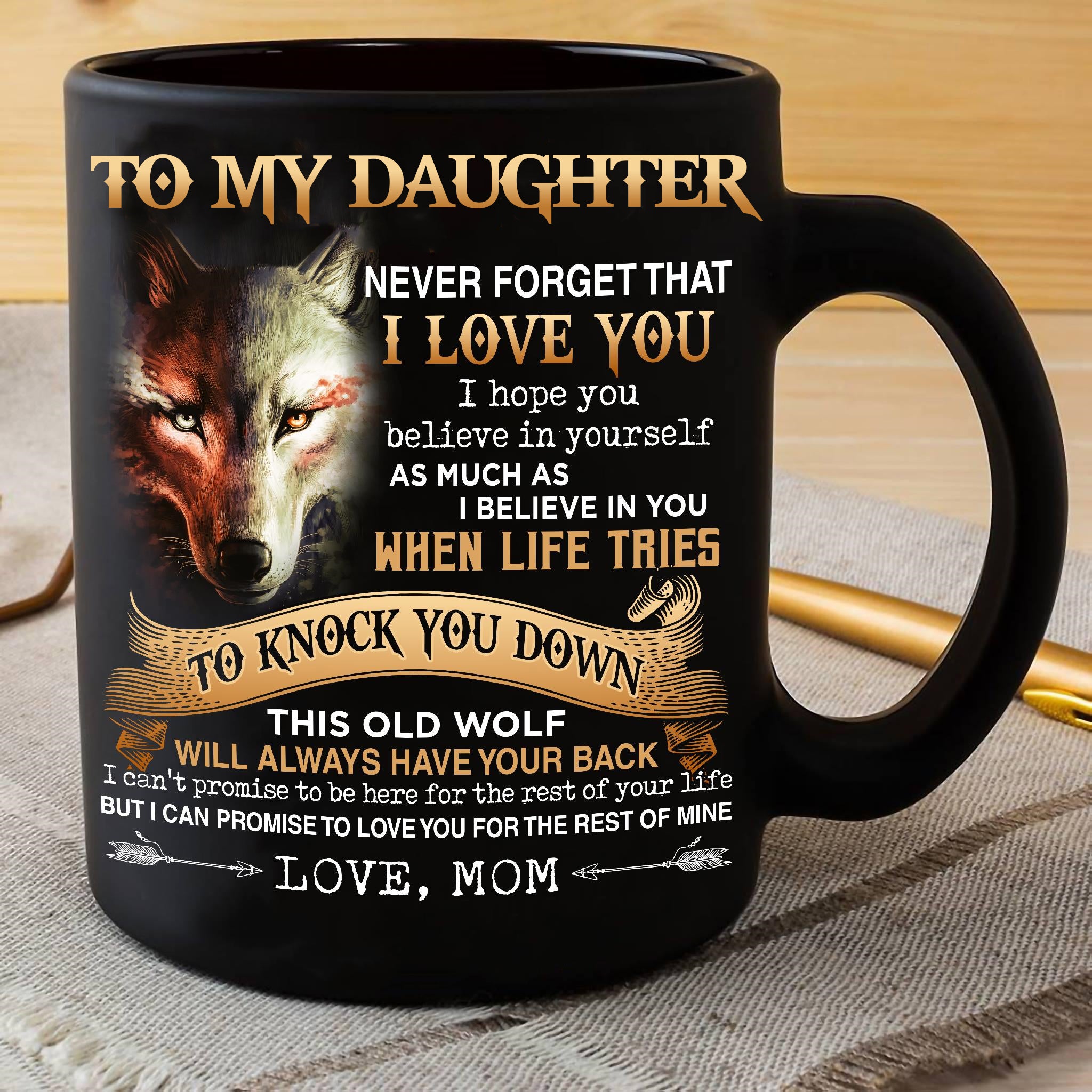 Mom To Daughter - Never Forget I Love You- Coffee Mug