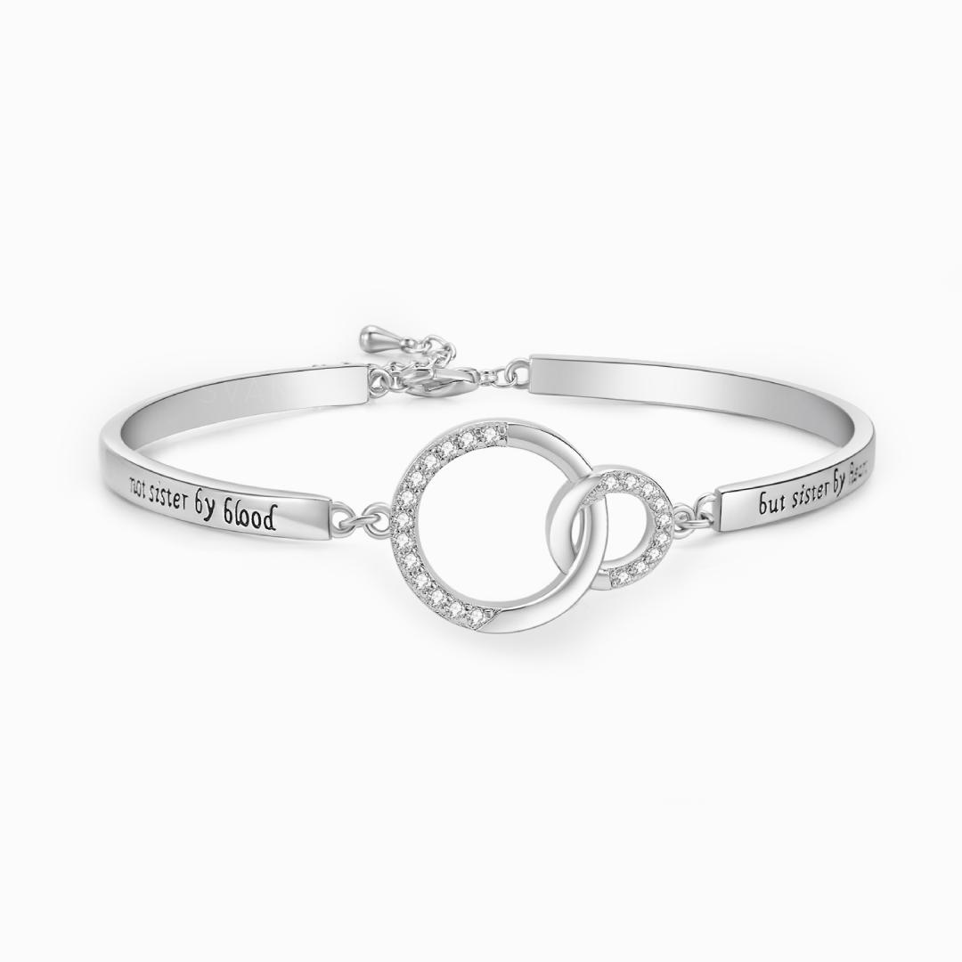 To My Best Friend, Sisters By Heart Bracelet