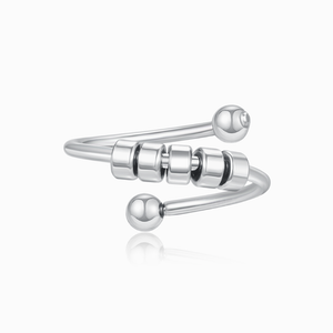 Anxiety Relief Adjustable Beads Ring