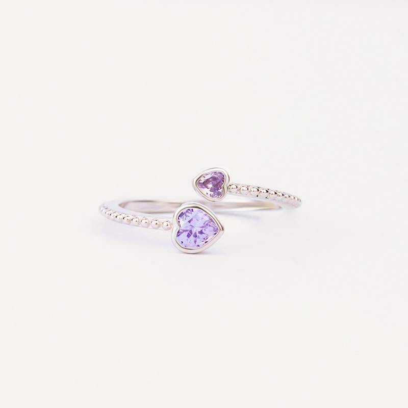 HEART CONSTELLATION BIRTHSTONE RING