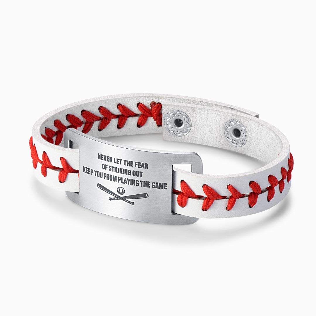 To My Grandson, I Will Always Be Your Number 1 Fan Baseball Bracelet