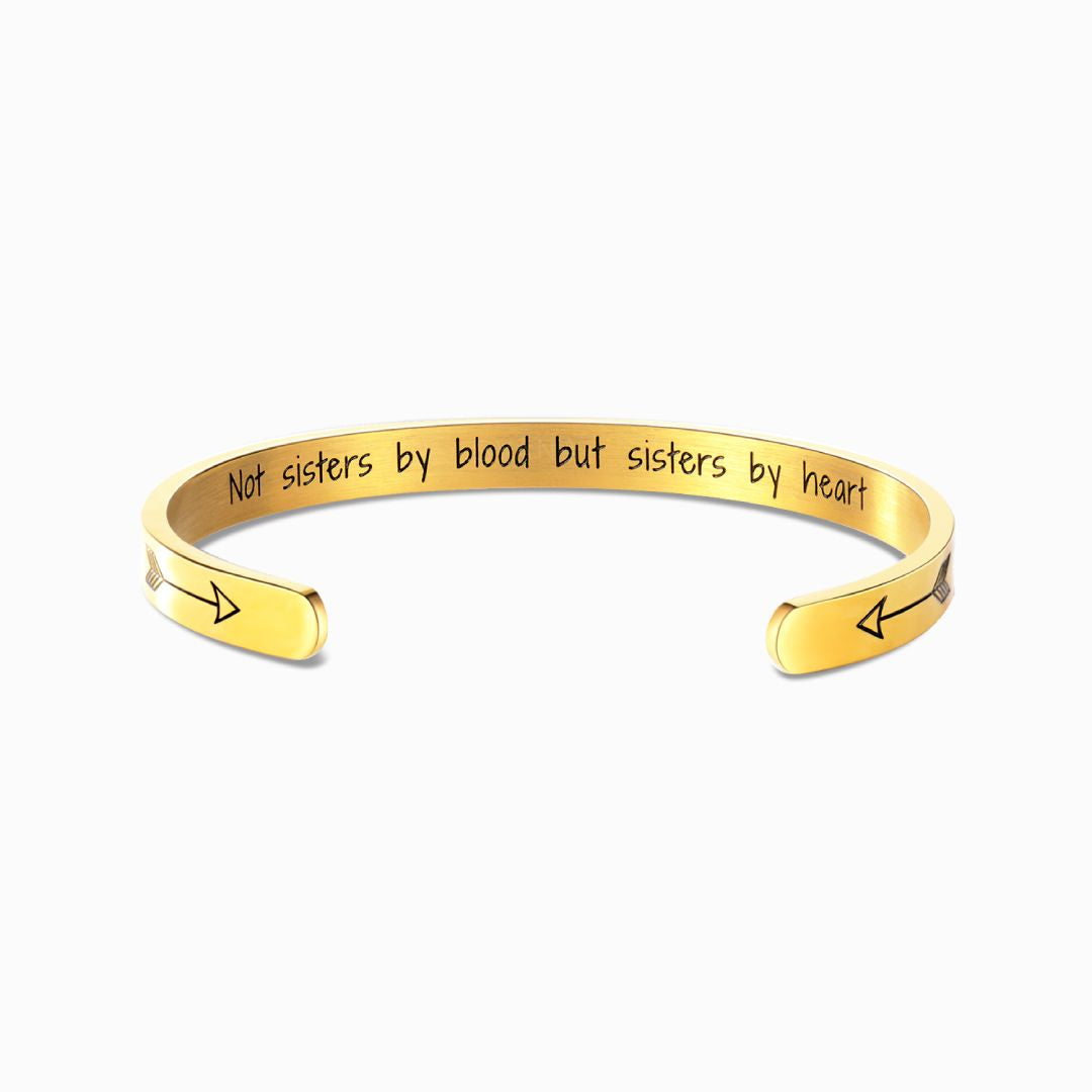 Not Sisters By Blood, But Sisters By Heart Bracelet