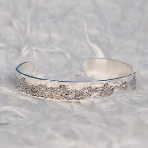 To My Husband In Heaven - Wave Cuff Bracelet