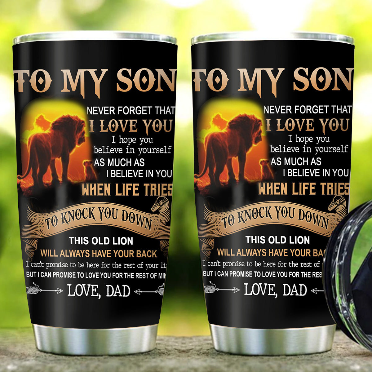 To my Son Love, dad Tumbler