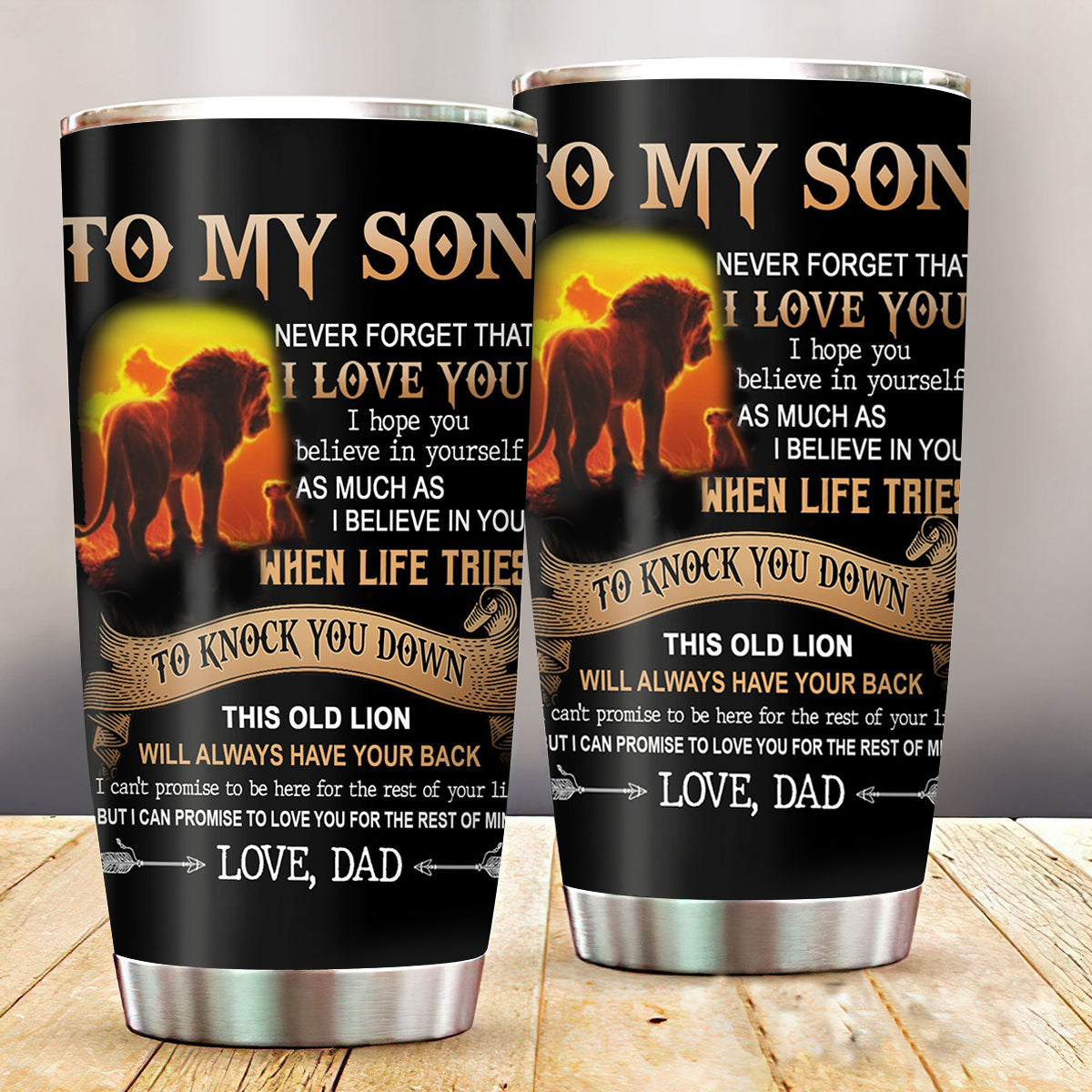 To my Son Love, dad Tumbler