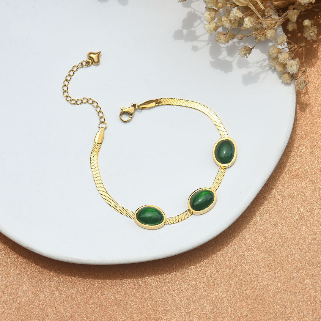 To My Daughter, I Am So Proud of You Emerald Jewelry Set