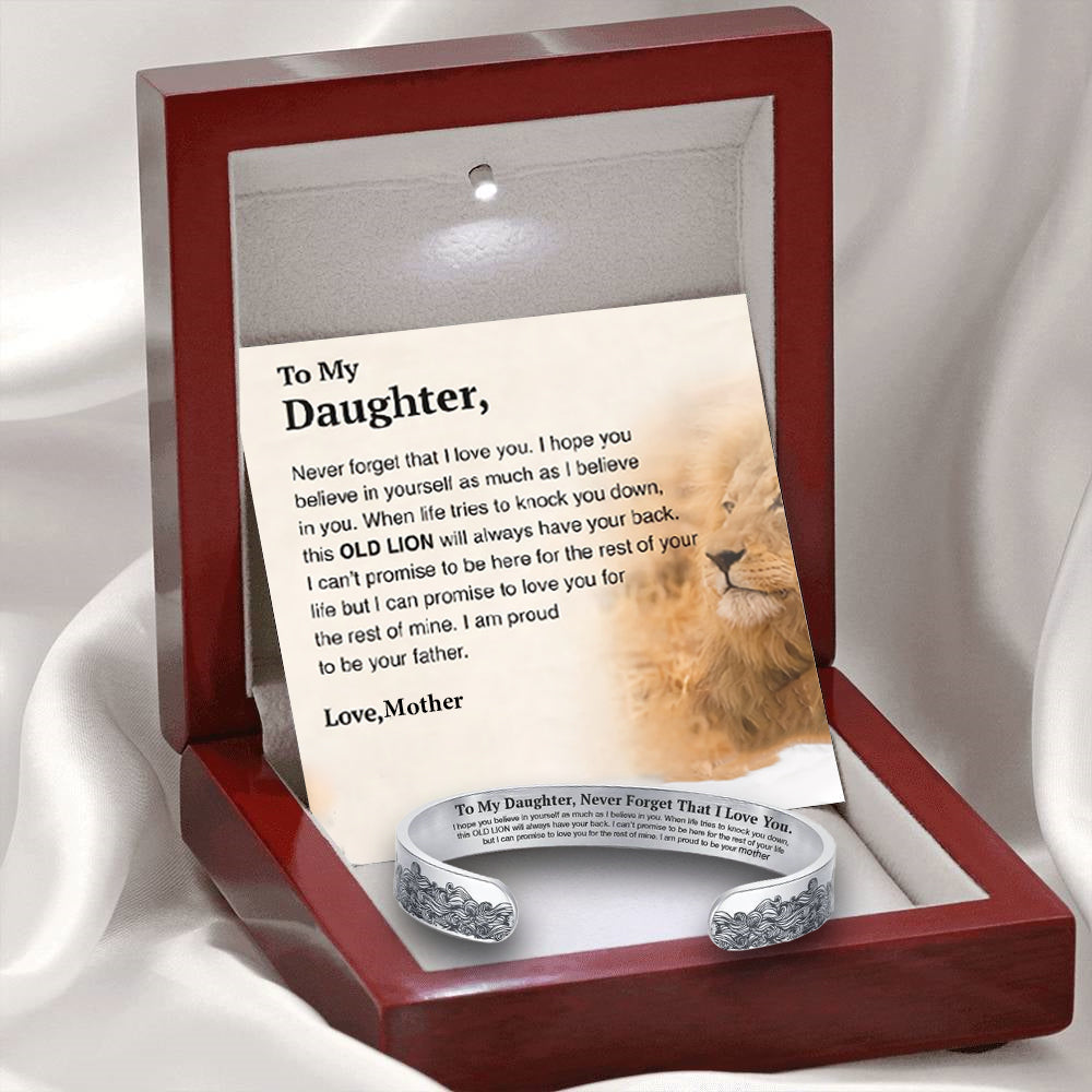 To My Daughter Proud of You Love Mother Bracelet