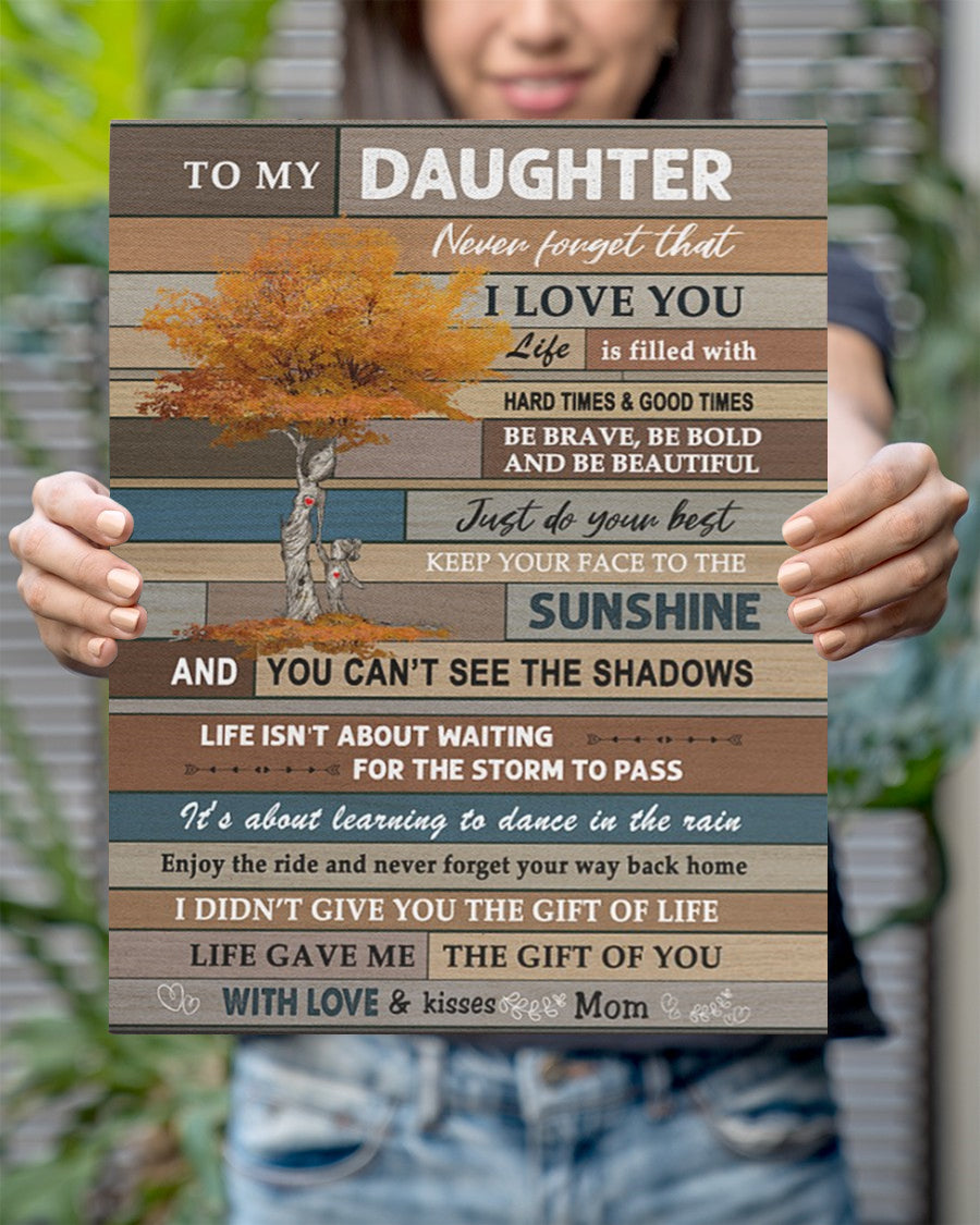 Never Forget That I Love You - Best Gift For Daughter Poster