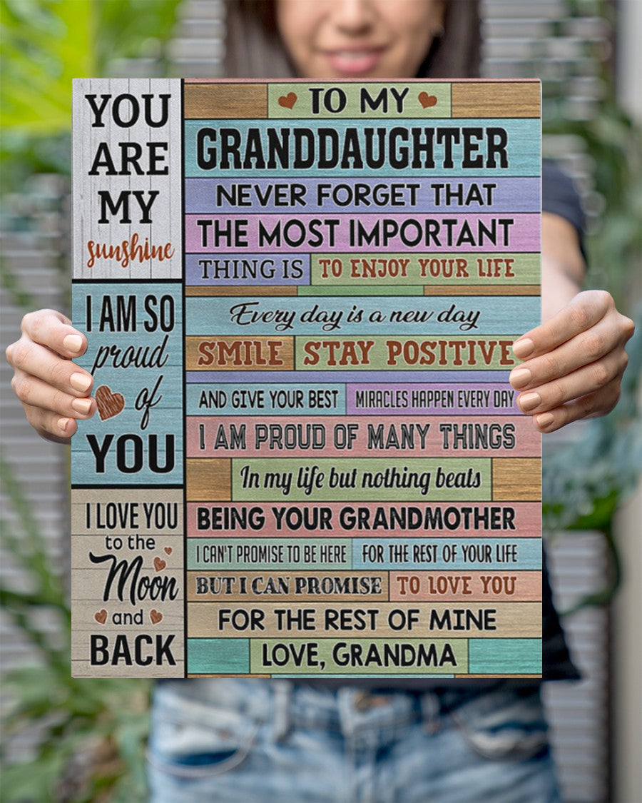 I Am Proud Of Many Things - Lovely Gift For Granddaughter Poster