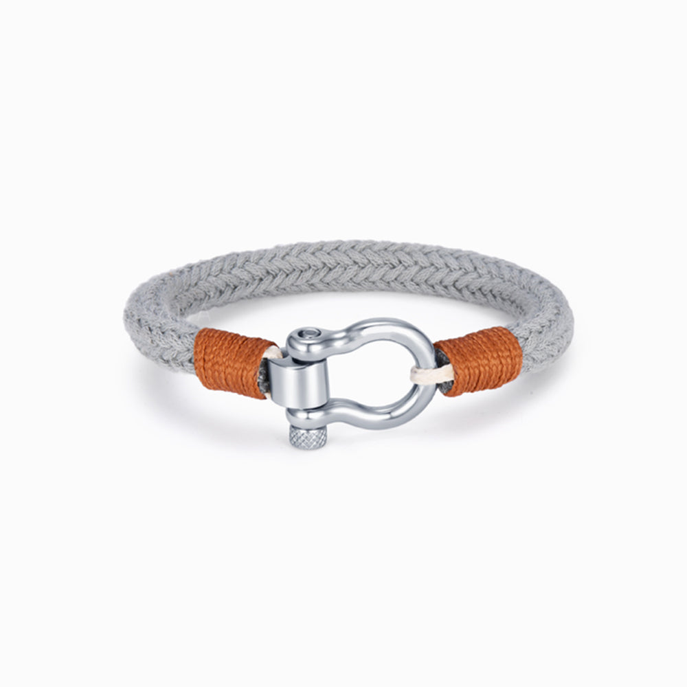 To My Son, I Will Always Be With You Omega Gray Nautical Bracelet