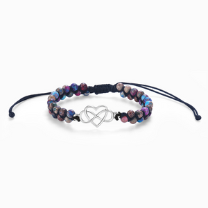 To My Granddaughter, Always In My Heart Beads Bracelet