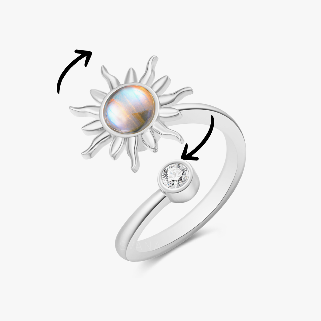 To My Daughter Sunshine Fidget Ring