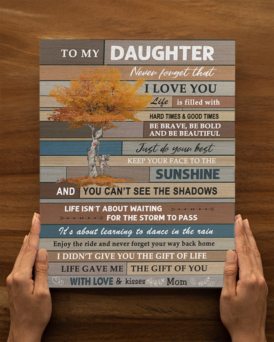 Never Forget That I Love You - Best Gift For Daughter Poster