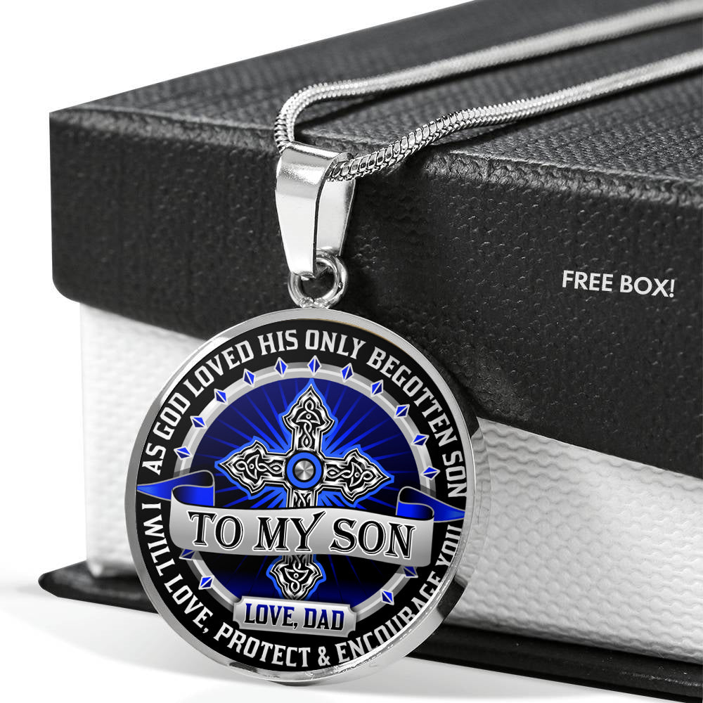 To My Son - Love Dad - Special Edition Pendant Gift from DAD to SON