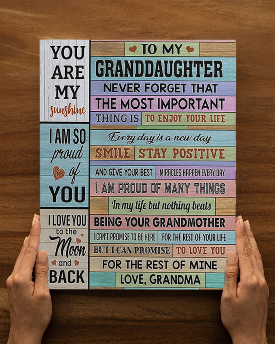 I Am Proud Of Many Things - Lovely Gift For Granddaughter Poster