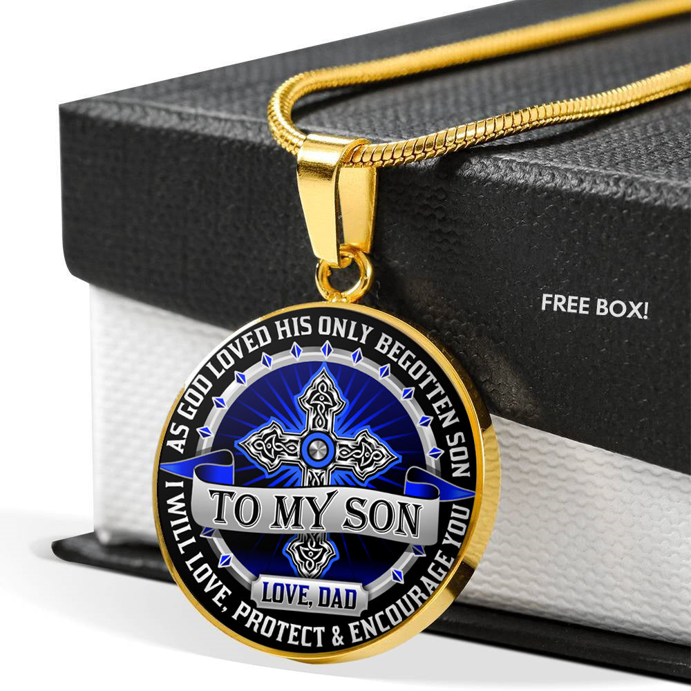 To My Son - Love Dad - Special Edition Pendant Gift from DAD to SON