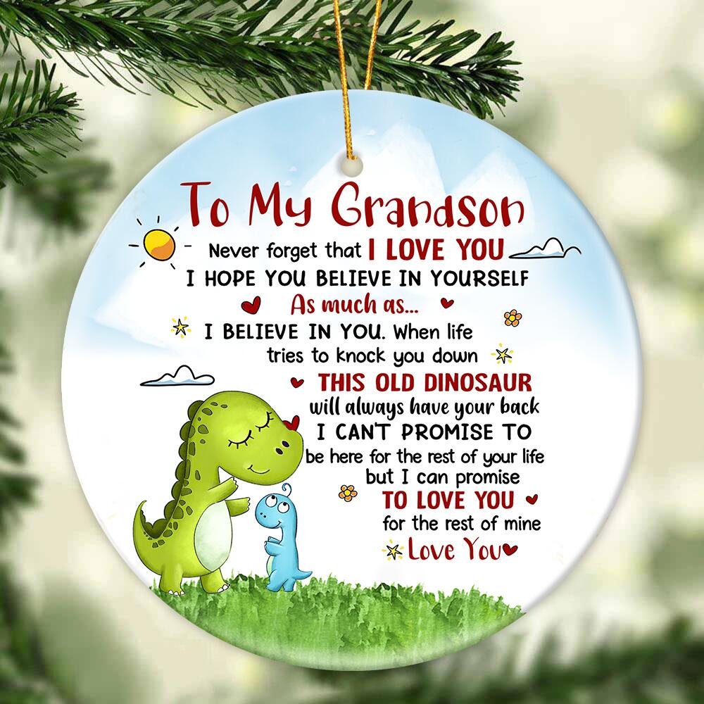 Gift For Grandson/Son - Believe in Yourself - Ceramic Ornament