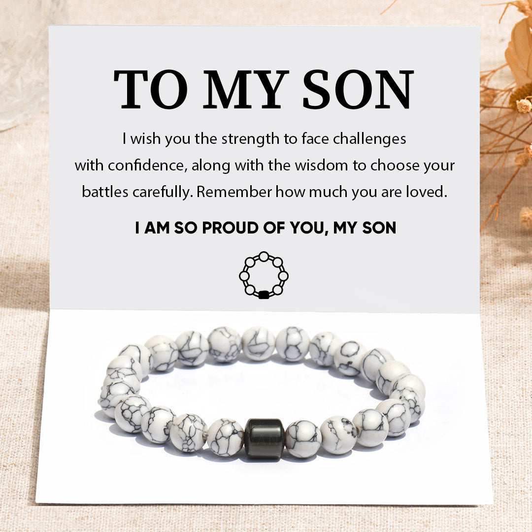 To My Son, I Am So Proud Of You Magnetic Bracelet