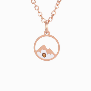 Faith As Small As Mustard Seed Mountain Necklace