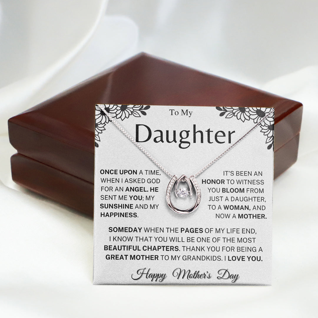 Daughter Mother's Day Gift- Great Mother- Horseshoe Necklace
