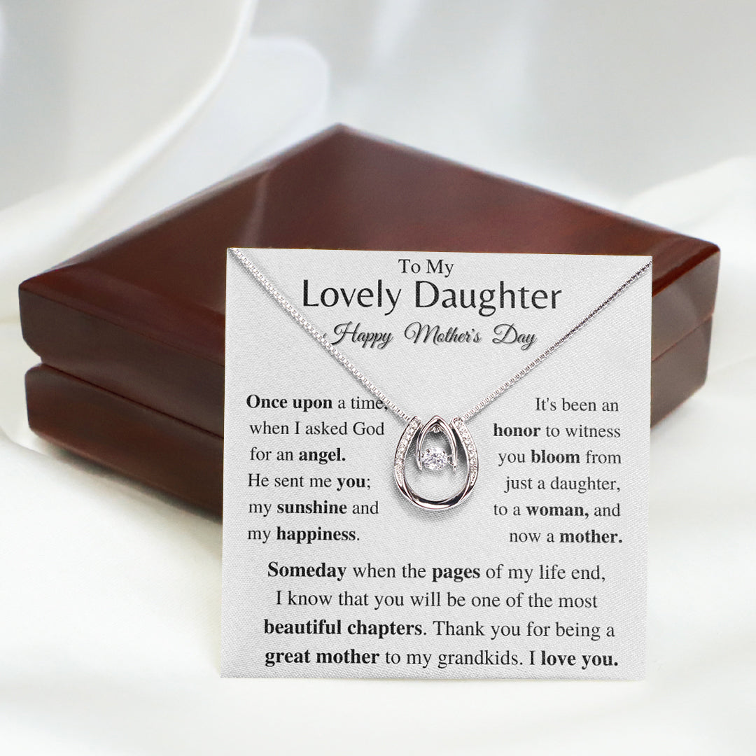 Mother's Day Daughter Gift- Horse Shoe Necklace