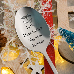 Cute Spoon-Let's Have Coffee Together Forever