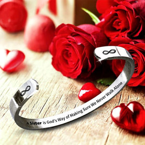 A Sister Is God's Way Of Making Sure We Never Walk Alone Bracelet