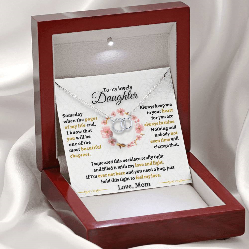 Gift for Daughter - Someday when pages of my life End - Perfect Pair Necklace