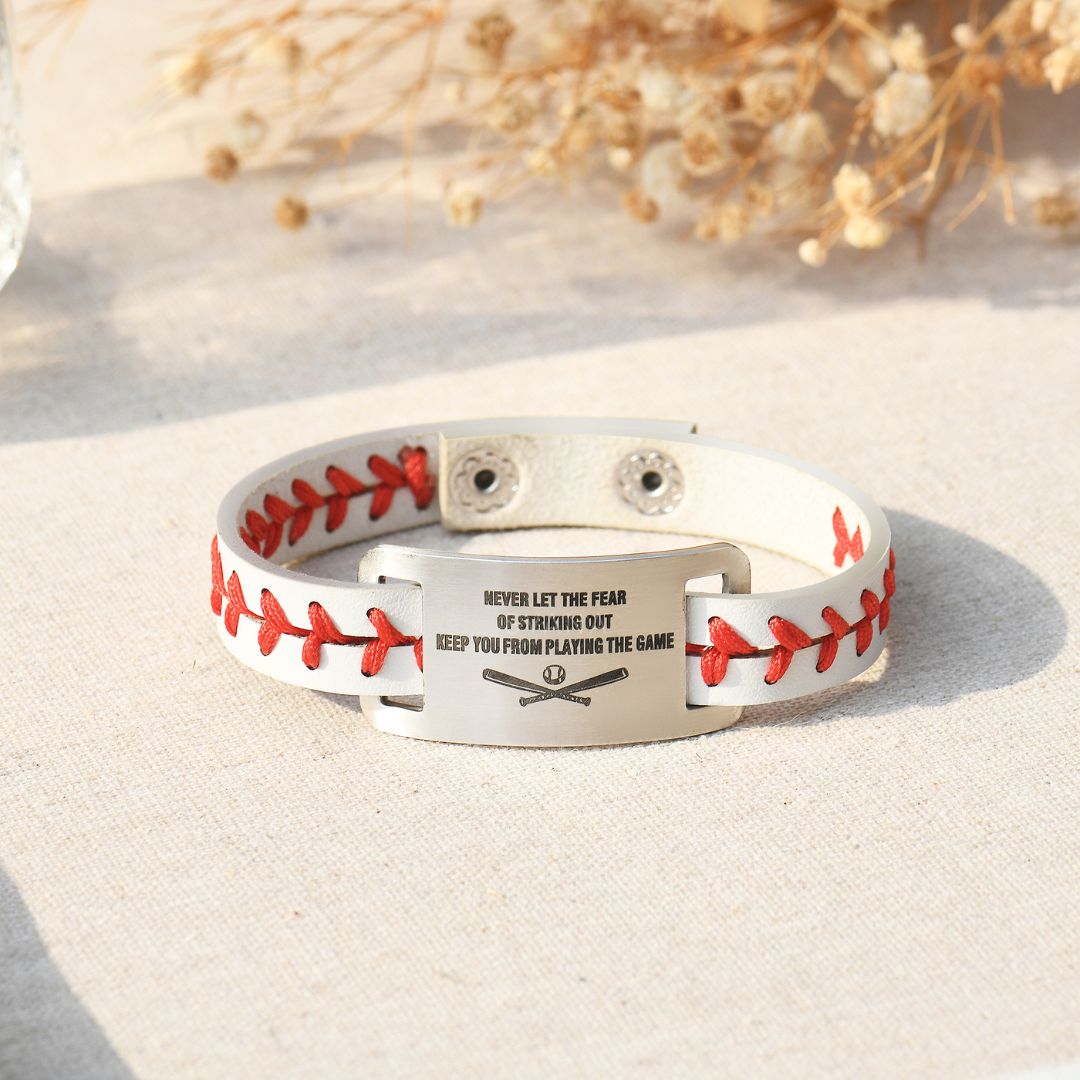 To My Grandson, I Will Always Be Your Number 1 Fan Baseball Bracelet