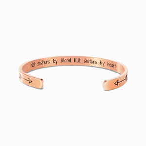 Not Sisters By Blood, But Sisters By Heart Bracelet