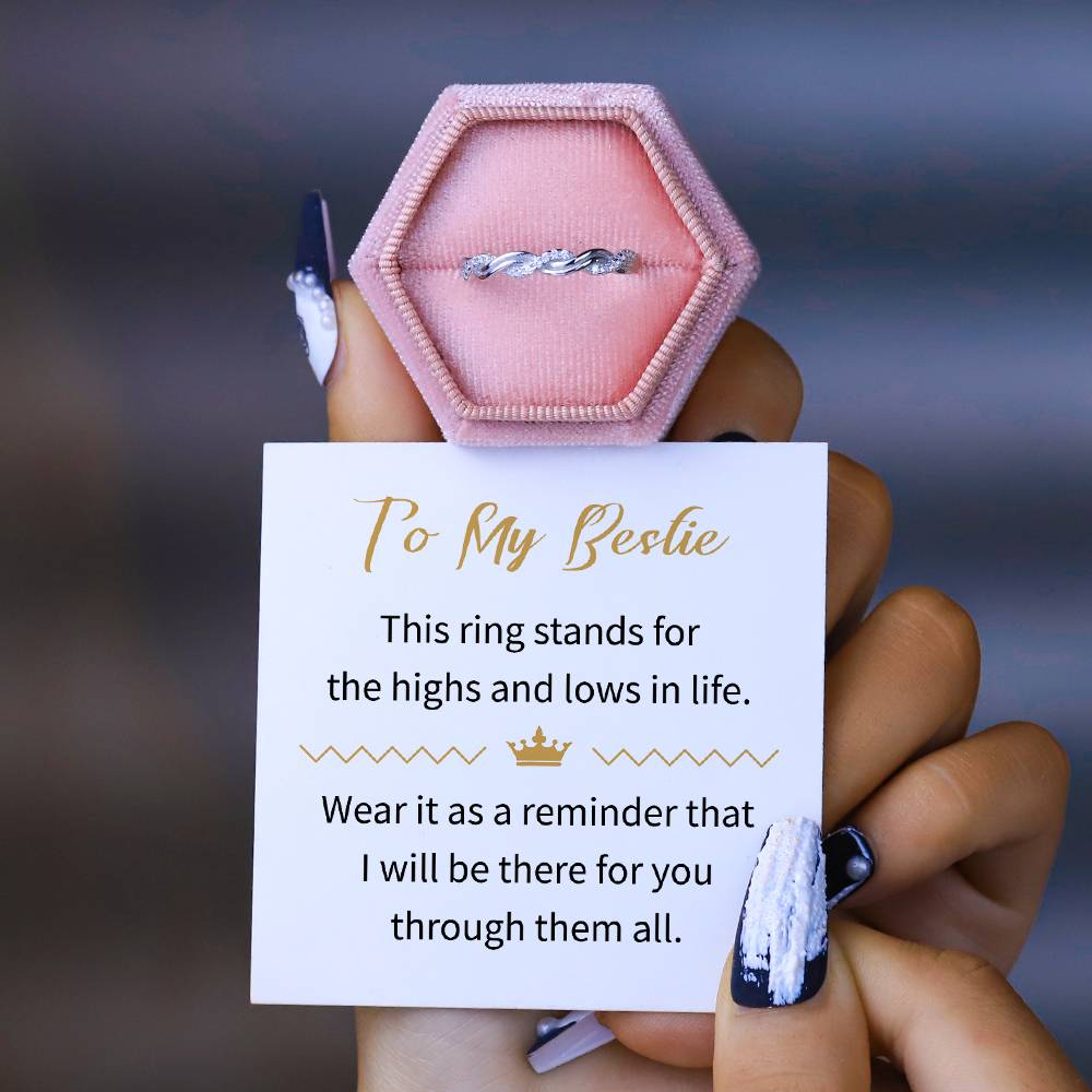 HIGH AND LOW WAVE RING