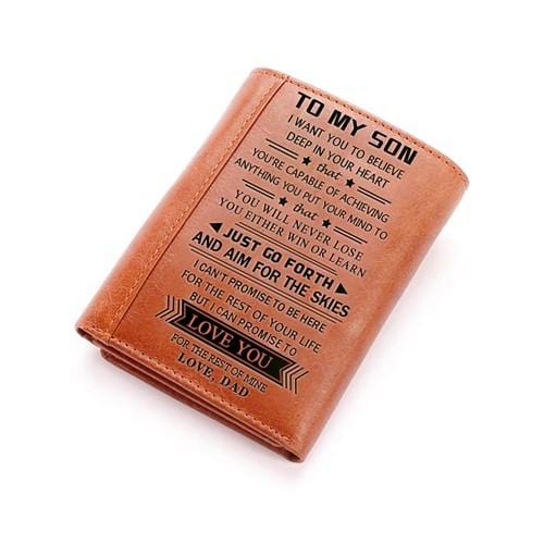 Dad To Son - Never Lose- Tri-fold wallet