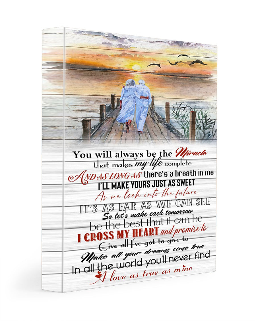 I CROSS MY HEART Vertical Poster