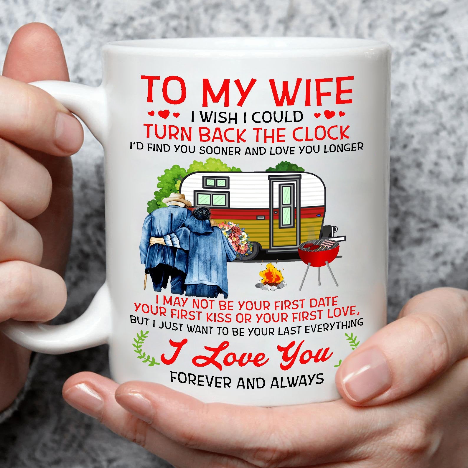 To My Wife - Forever And Always - Coffee Mug