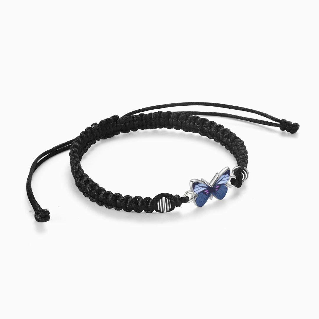 To My Daughter, Always Believe in Yourself Butterfly Charm Bracelet