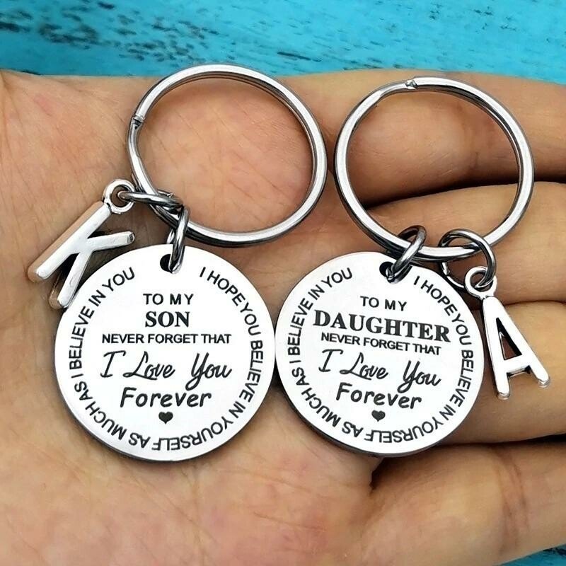 £¨ Best Father Mother Gift£©My Son / Daughter I Love You Forever Keychain