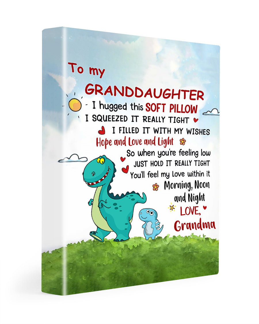 To My Granddaughter Dinosaur Poster - Best Gift For Granddaughter