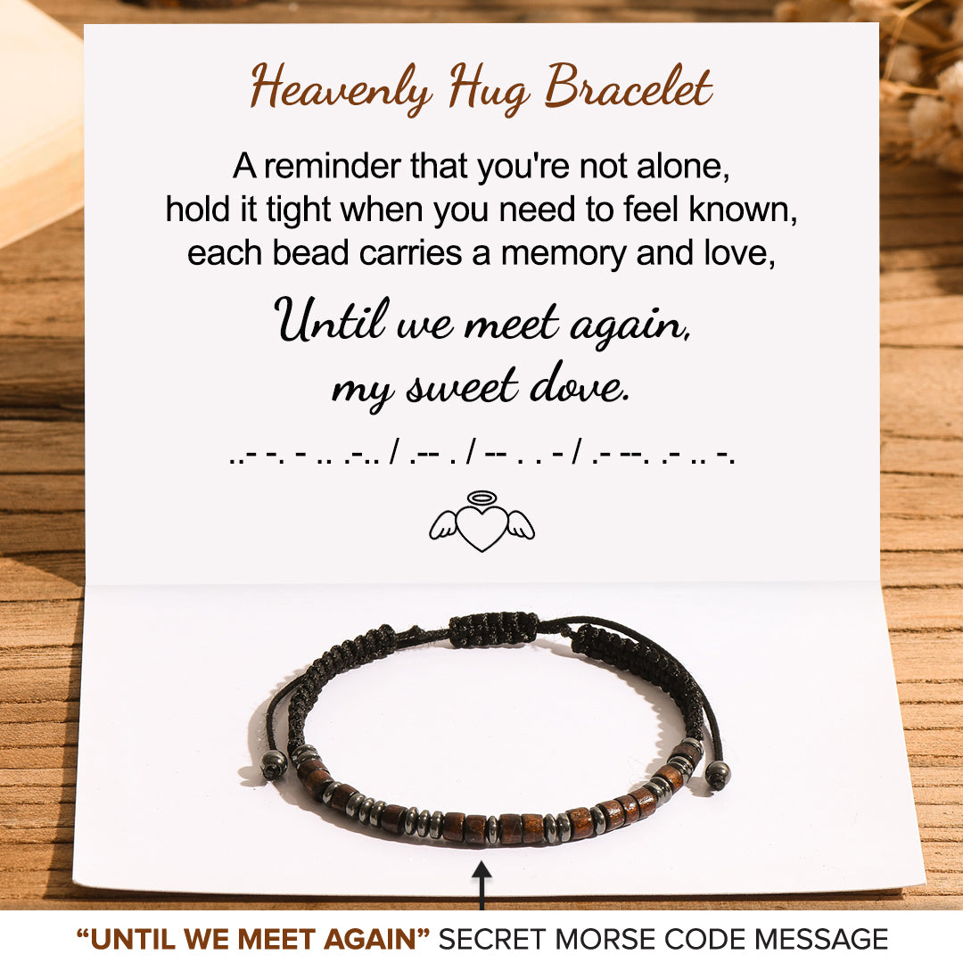 Heavenly Hug Morse Code Bracelet