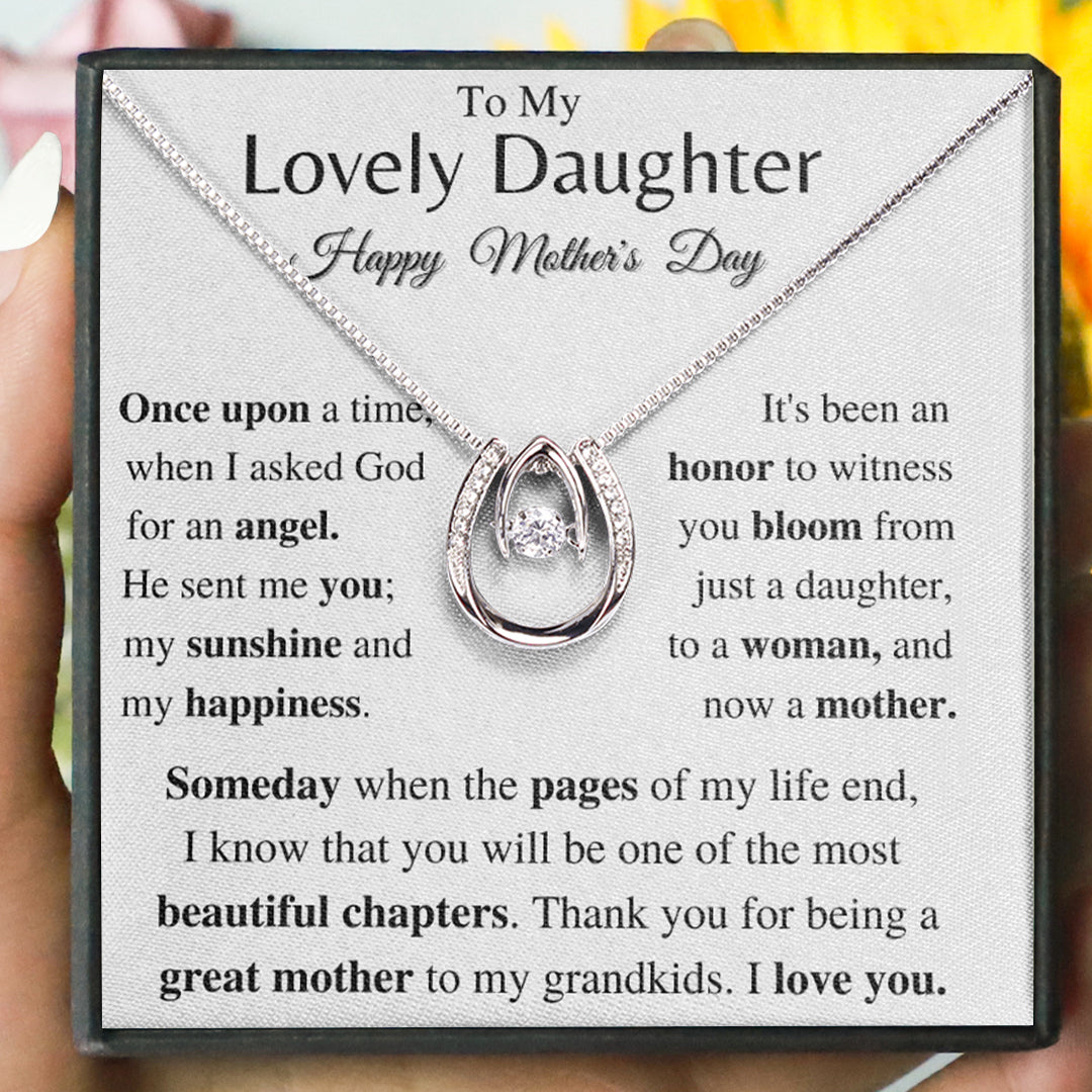 Mother's Day Daughter Gift- Horse Shoe Necklace