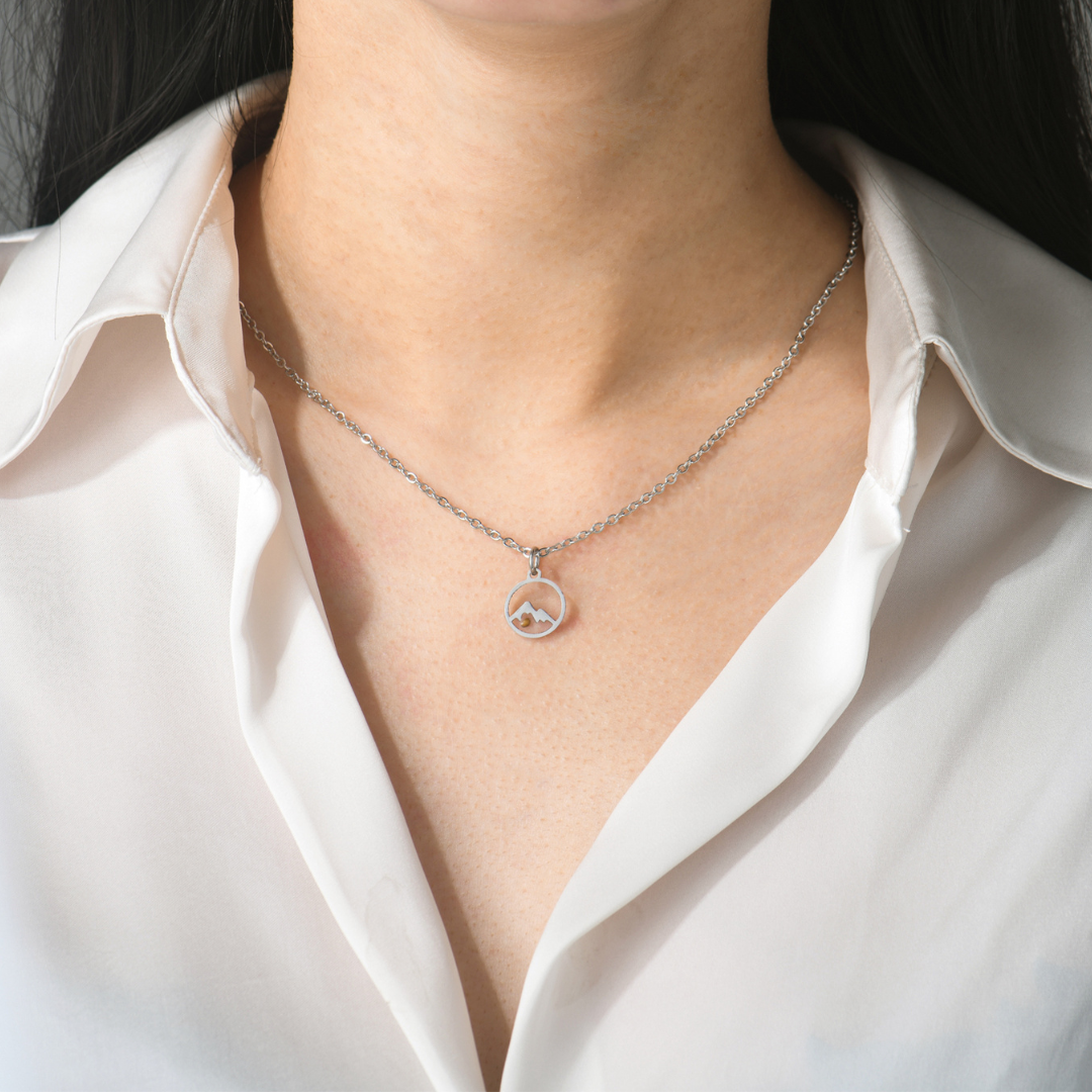 Faith As Small As Mustard Seed Mountain Necklace