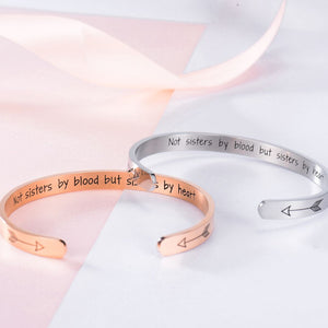 Not Sisters By Blood, But Sisters By Heart Bracelet