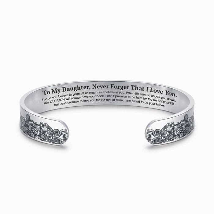 To My Daughter Proud of You Love Dad Bracelet