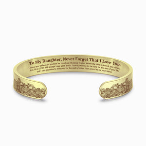 To My Daughter Proud of You Love Dad Bracelet