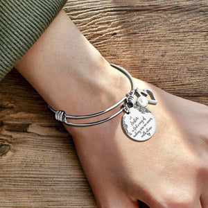 A Sister Is God's Way Of Making Sure We Never Walk Alone Bangle