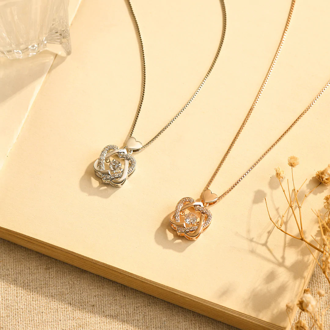 Sisters by Heart Love Knot Necklace