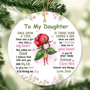 Gift For Granddaughter/Daughter - Love You Forever and Always - Ceramic Ornament