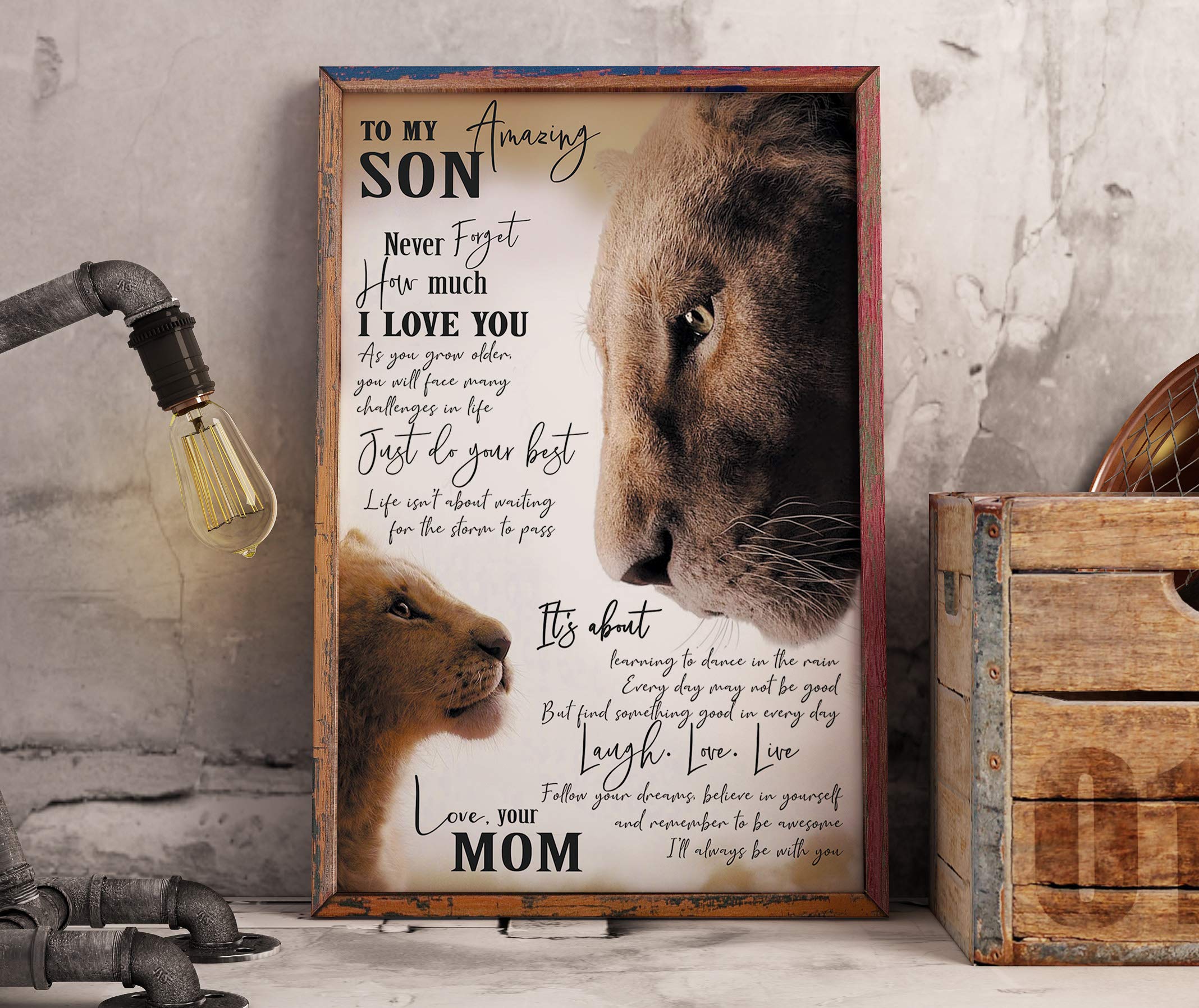 Lion to My Amazing Son Never Forget How Much I Love You Love Mom Postet