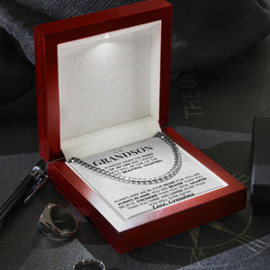To My Grandson | "Pages of my Life" | Cuban Neck Chain